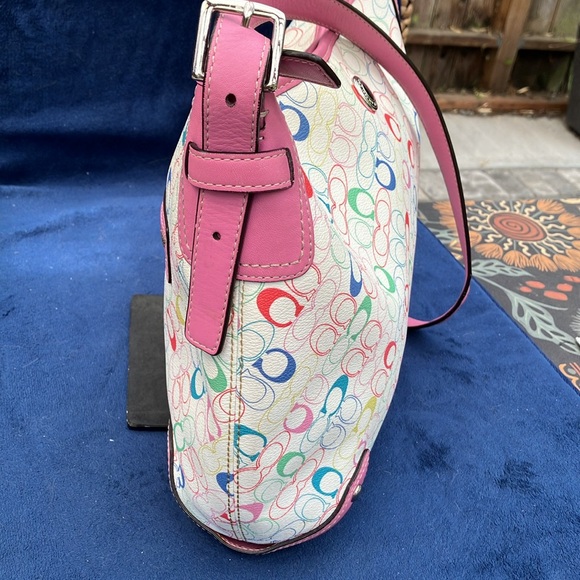 Coach F16481 Chelsea multi-color pink pastel monogram crossbody - Picture 3 of 14